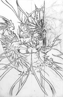Lucifer #69 Ink and Pencil