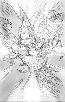 Lucifer #69 Sketch 2