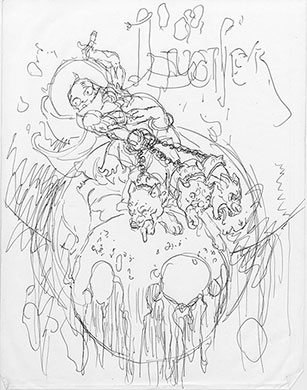 Lucifer #73 Sketch 2