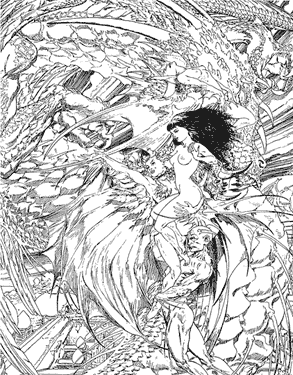 Vampirella #4 Cover Sketch